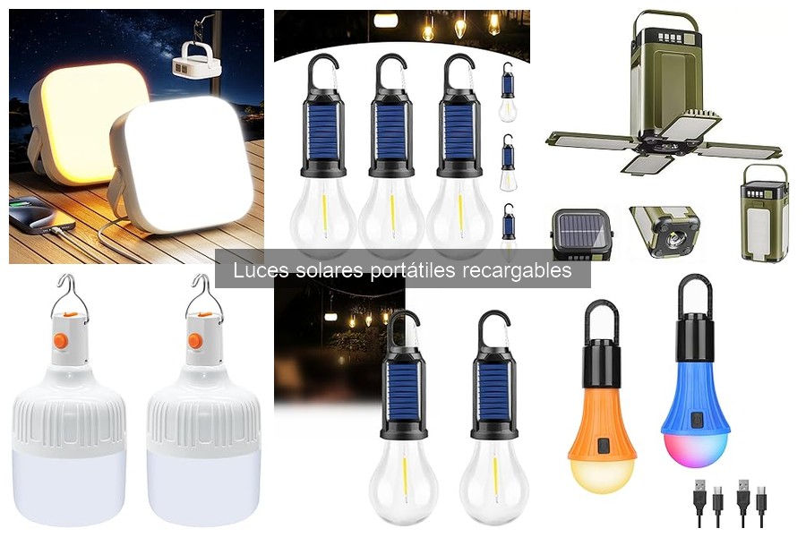 Comparativa de marcas de luces solares portátiles recargables