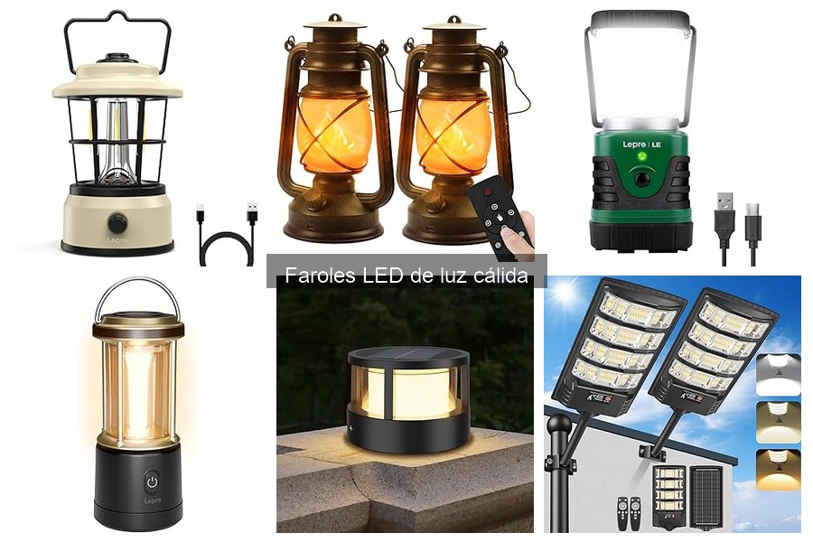 Comparativa: Faroles LED de luz cálida vs. luz blanca