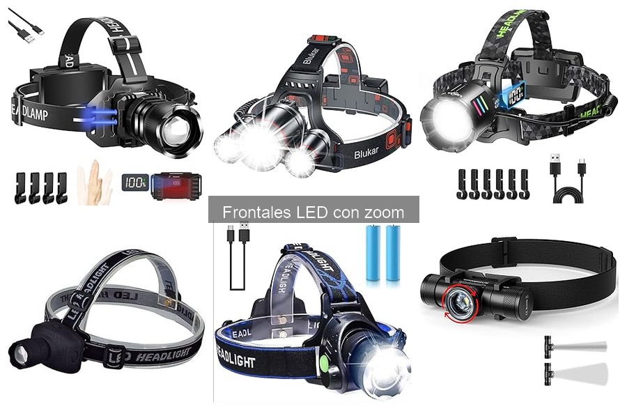 Comparativa: Linternas Frontales LED con Zoom vs. Normales
