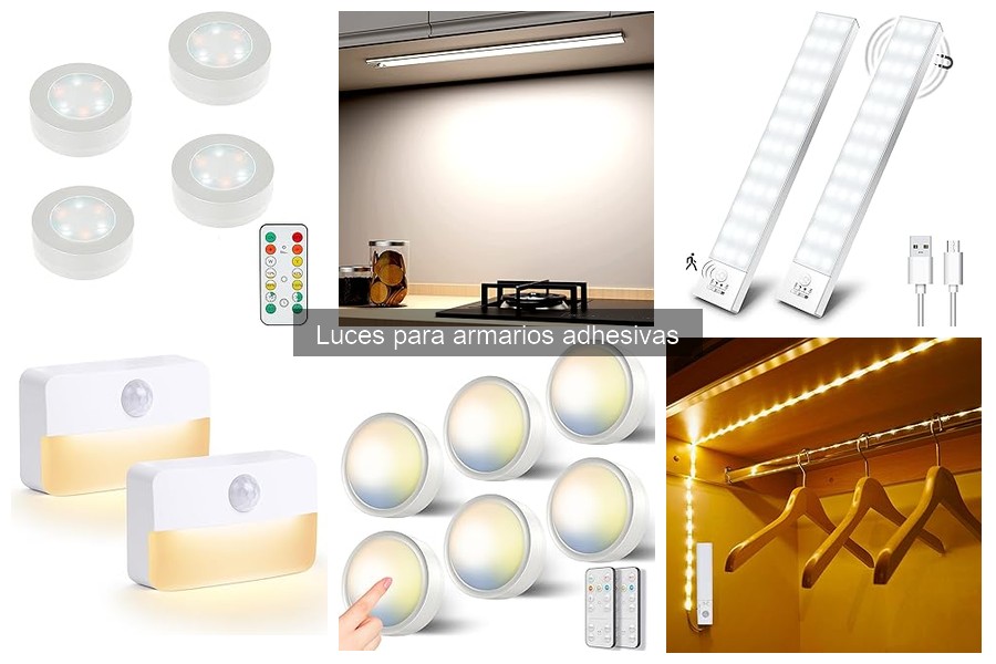 Comparativa: Luces Adhesivas vs. Luces con Interruptor para Armarios