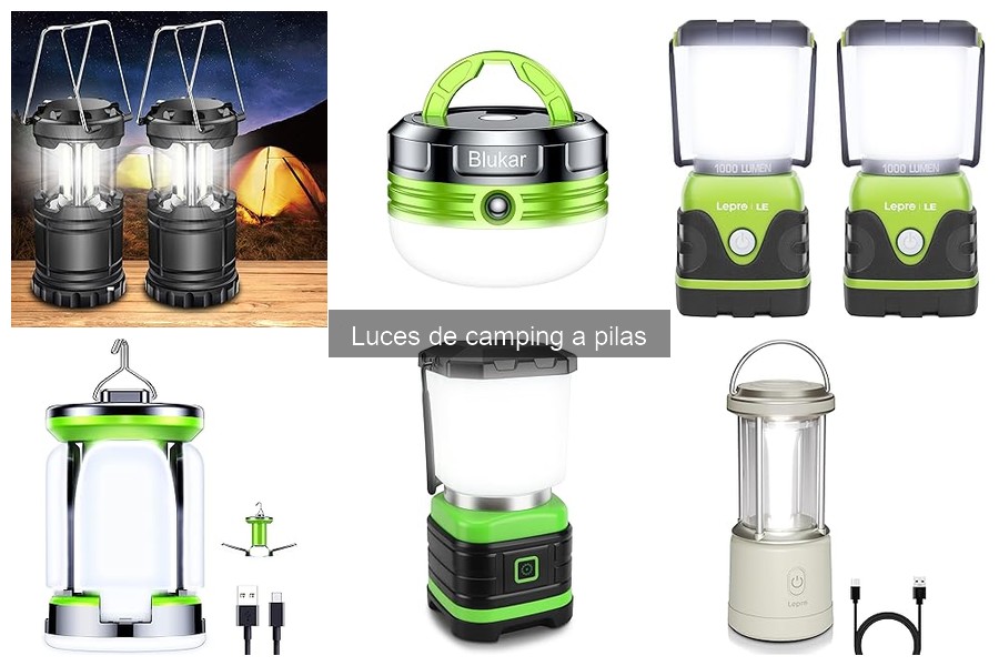 Comparativa: Luces de Camping a Pilas vs LED Recargables