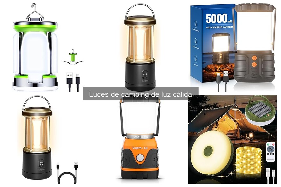 Comparativa: Luces de Camping Cálidas vs. LED