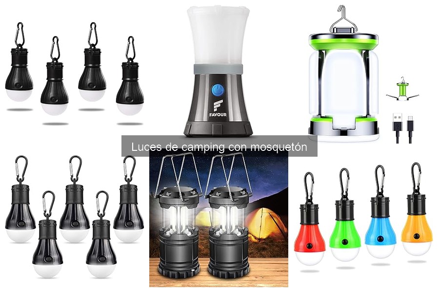 Comparativa: Luces de Camping con y sin Mosquetón