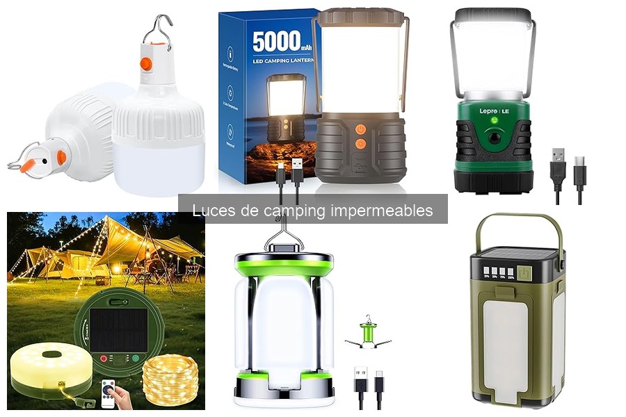 Comparativa: Luces de Camping Impermeables vs No Impermeables