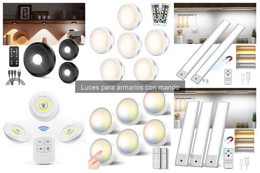 Comparativa: Luces para armarios con y sin mando