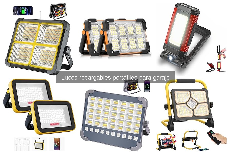 Comparativa: Luces recargables inalámbricas vs. con cable para garaje