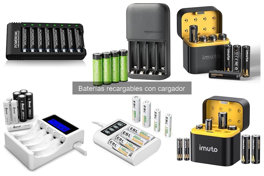 Comprar baterías recargables con cargador a buen precio