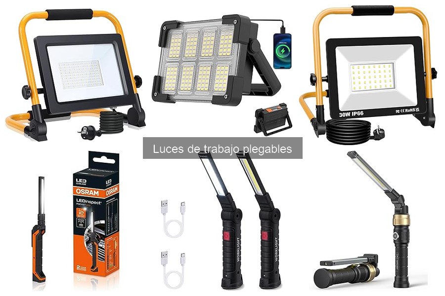 ** Descubre las luces de trabajo plegables: características y usos
