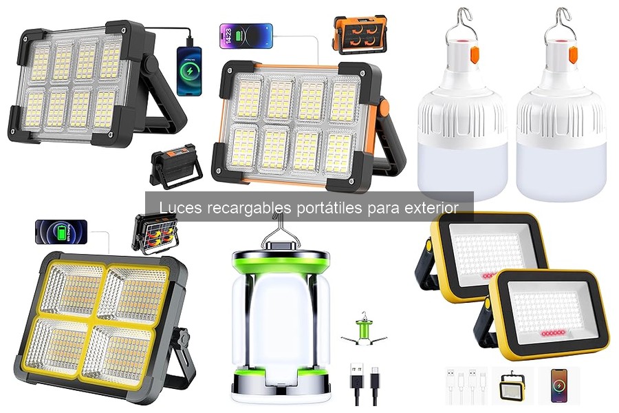 Desventajas de las luces recargables portátiles para exterior