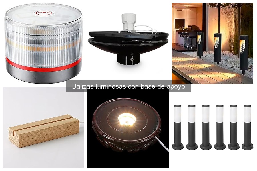 Dónde comprar balizas luminosas con base de apoyo al mejor precio