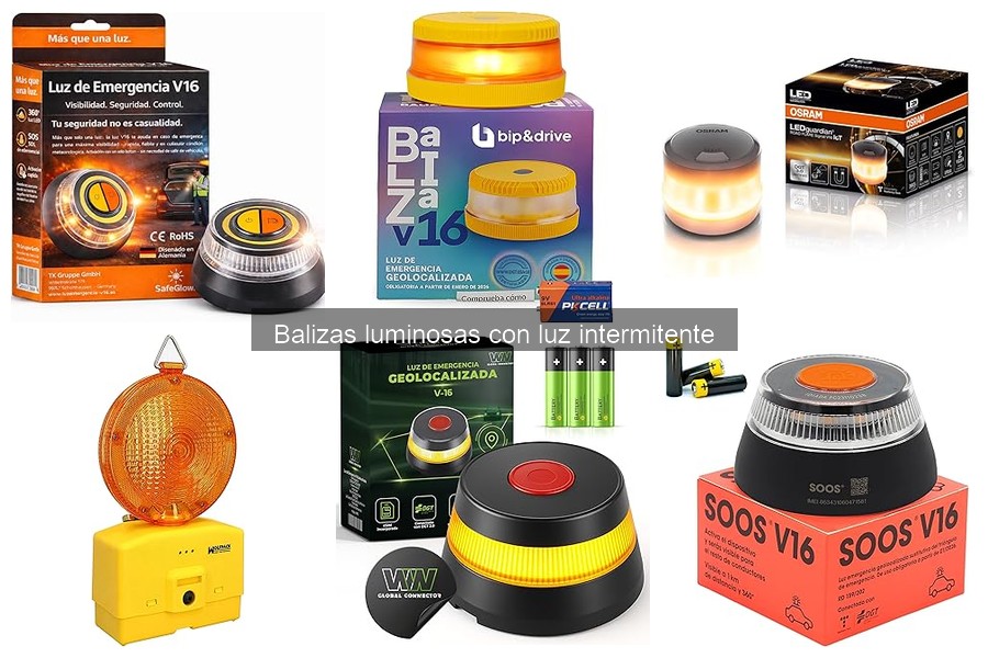 Dónde comprar balizas luminosas intermitentes y precios