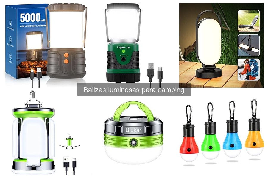 Dónde comprar balizas luminosas para camping a buen precio