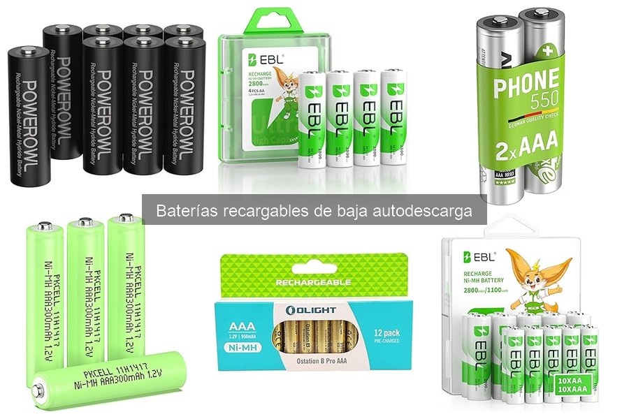 Dónde comprar baterías recargables de baja autodescarga