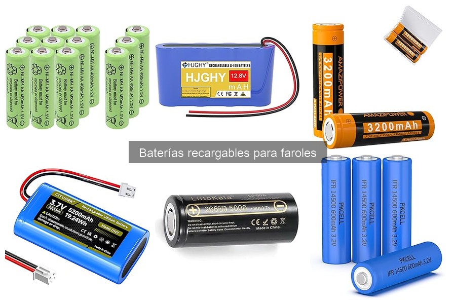 Dónde comprar baterías recargables para faroles en línea y físico