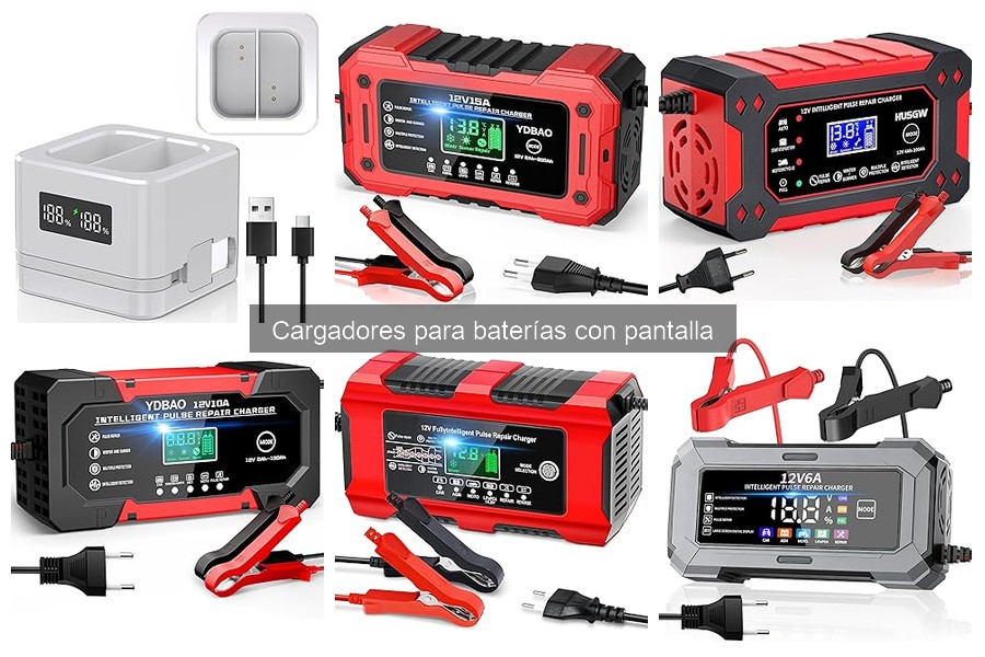 Dónde comprar cargadores para baterías con pantalla - Mejores opciones