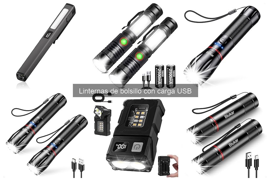 Dónde comprar linternas de bolsillo con carga USB baratas