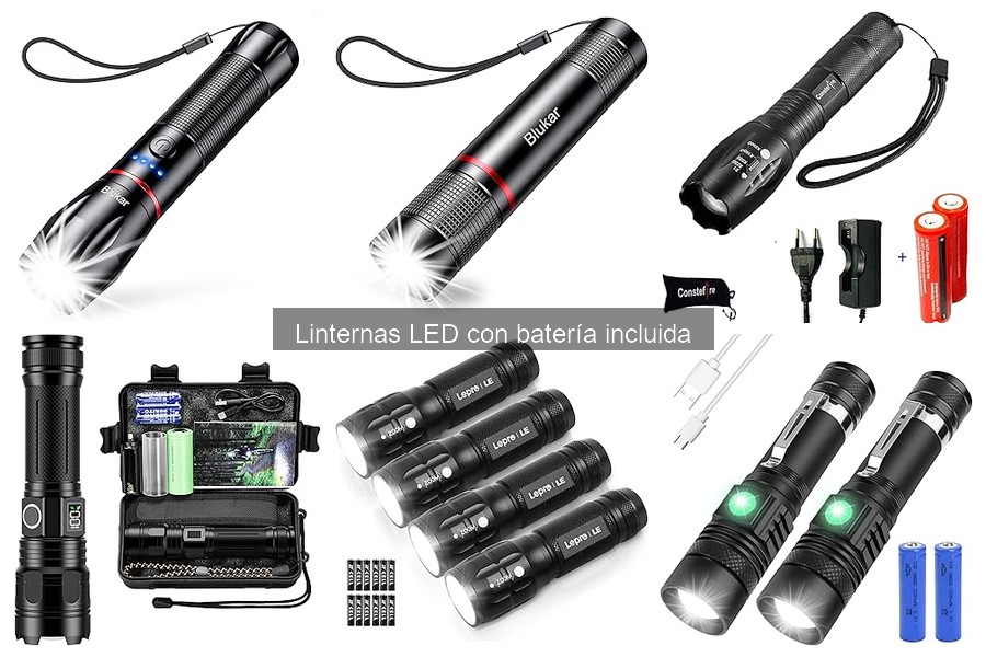¿Dónde comprar linternas LED con batería incluida baratas?