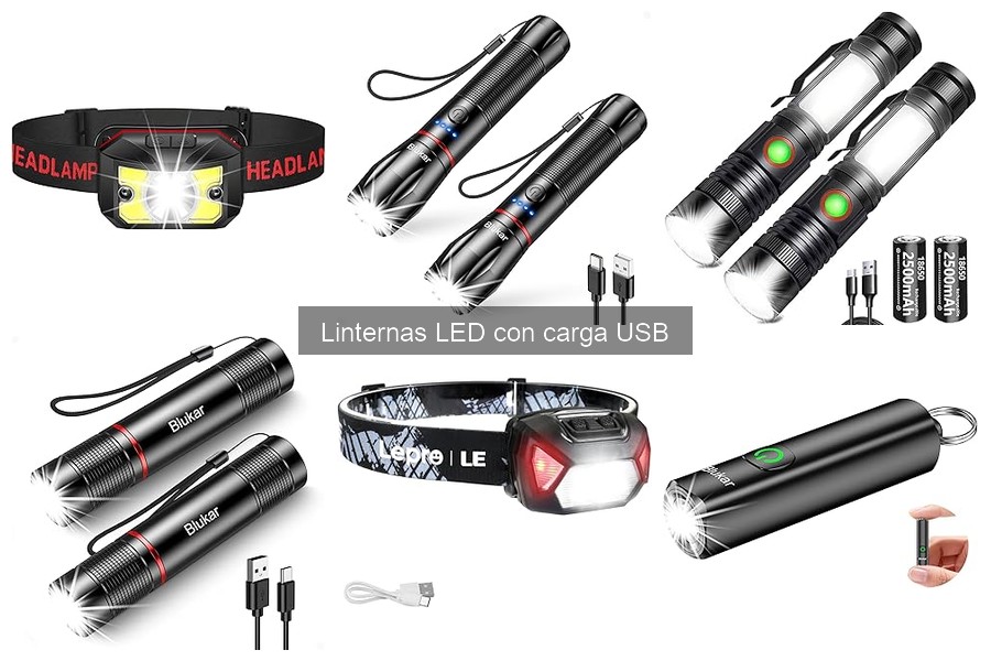 Dónde comprar linternas LED con carga USB: ¡mejores opciones!