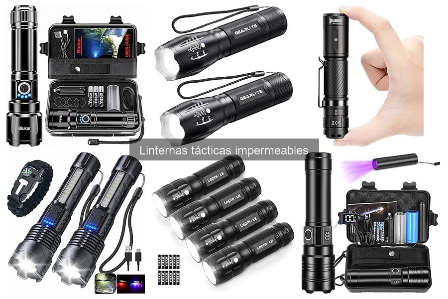 Dónde comprar linternas tácticas impermeables de calidad