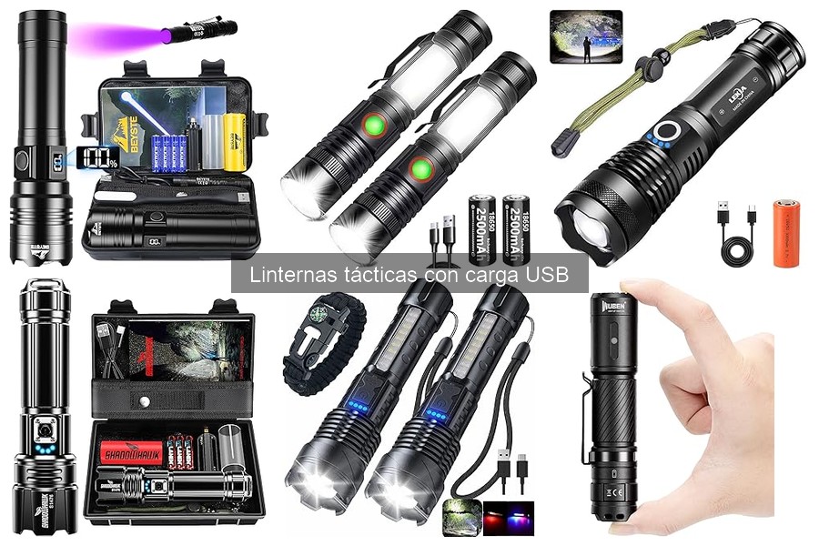 Dónde comprar linternas tácticas USB a buen precio