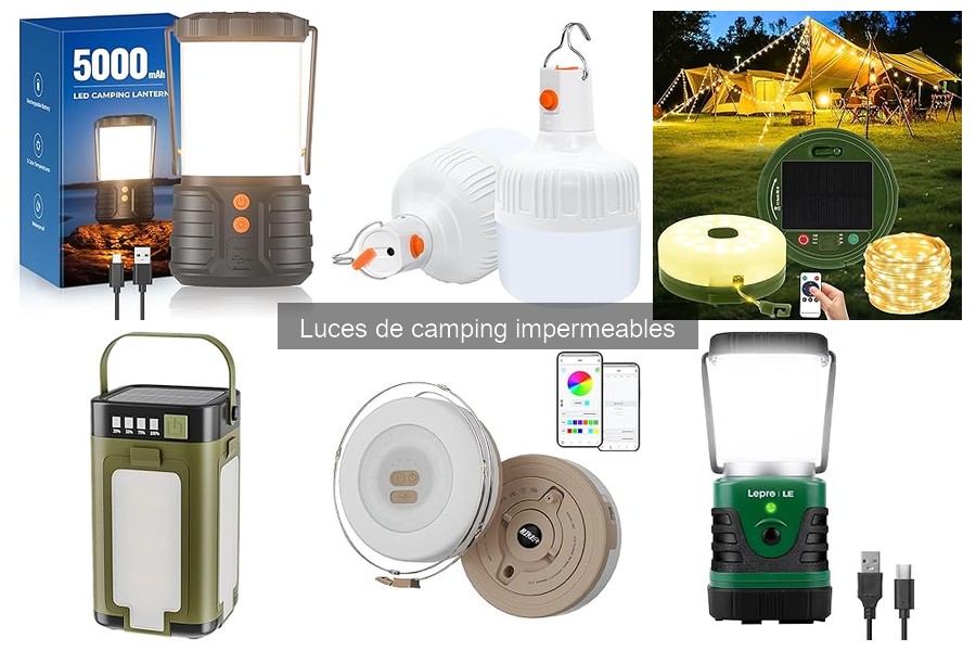 Dónde comprar luces de camping impermeables baratas