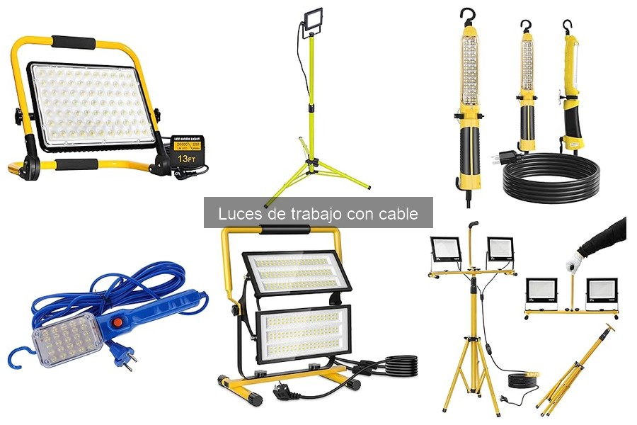Dónde comprar luces de trabajo con cable: mejores opciones