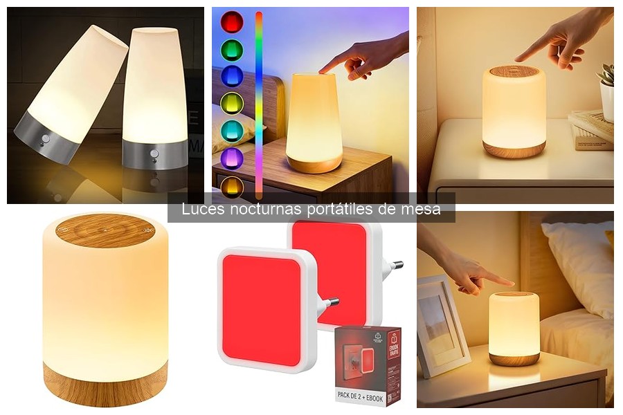 Dónde comprar luces nocturnas portátiles de mesa