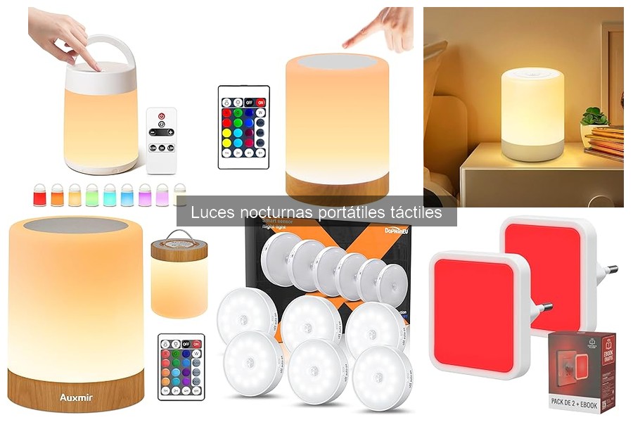 Dónde comprar luces nocturnas portátiles táctiles al mejor precio