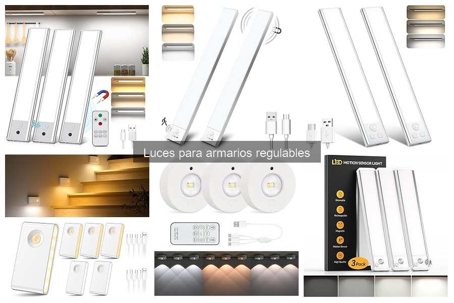 Dónde comprar luces para armarios regulables: opciones y precios