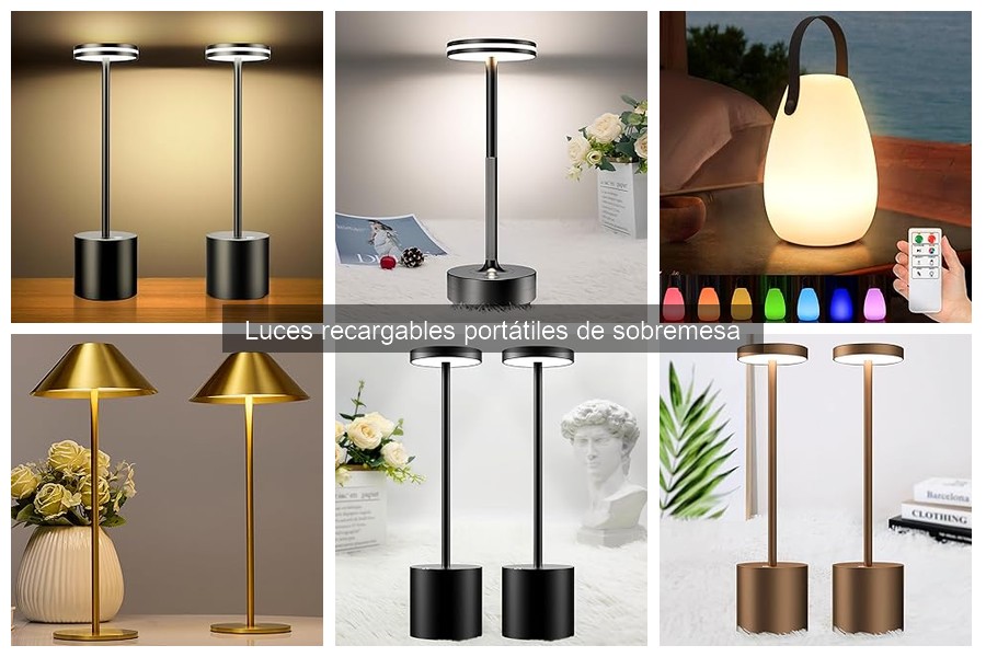 Dónde comprar luces recargables portátiles de sobremesa a buen precio