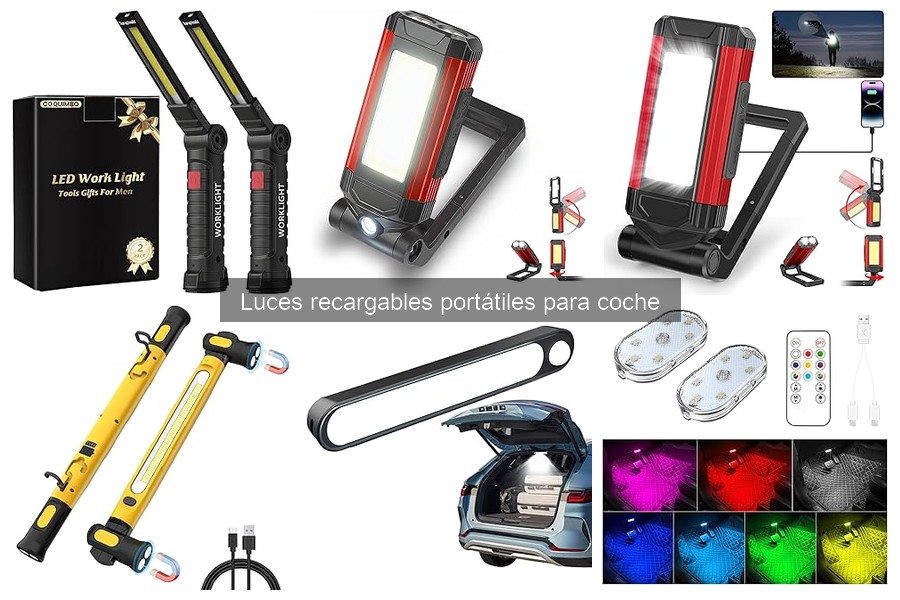 Dónde comprar luces recargables portátiles para coche