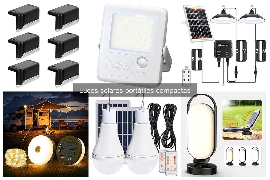 Dónde comprar luces solares portátiles compactas baratas