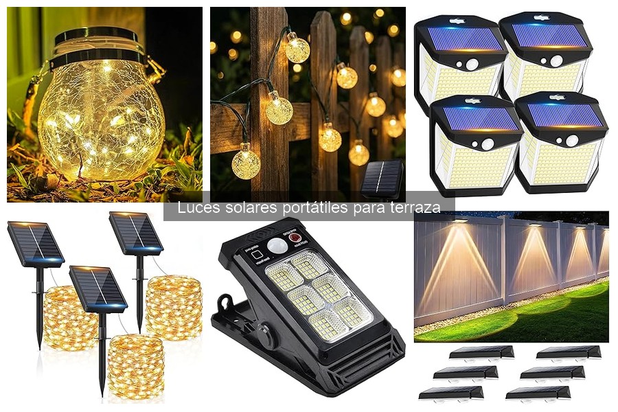 Dónde comprar luces solares portátiles para terraza al mejor precio