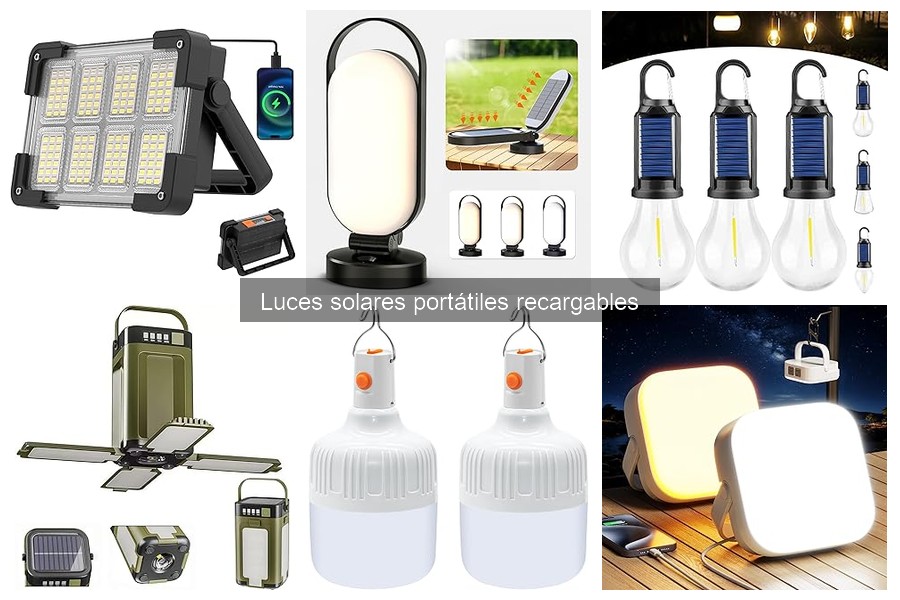 Dónde comprar luces solares portátiles recargables