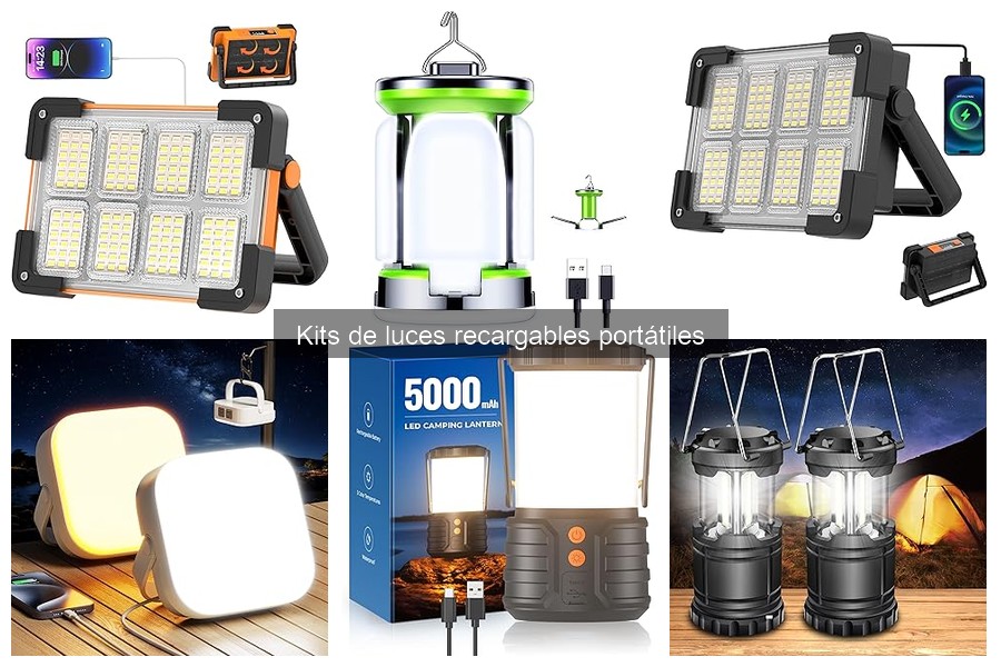 Duración de Batería de Kits de Luces Recargables Portátiles