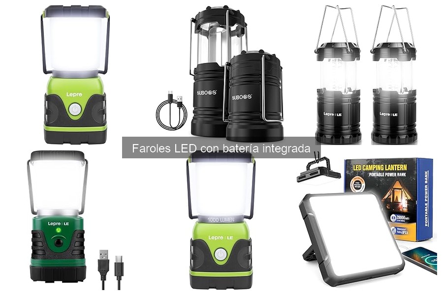 Duración de la batería en faroles LED con batería integrada