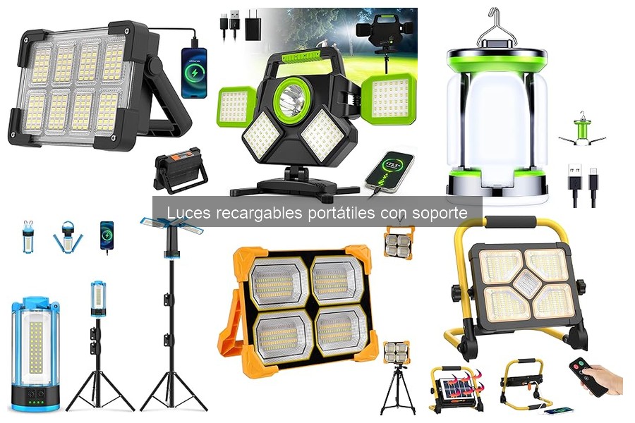 Duración de la Batería en Luces Recargables Portátiles
