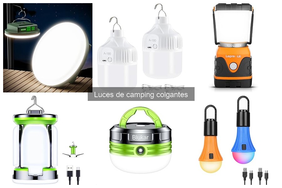 Errores comunes al usar luces de camping colgantes