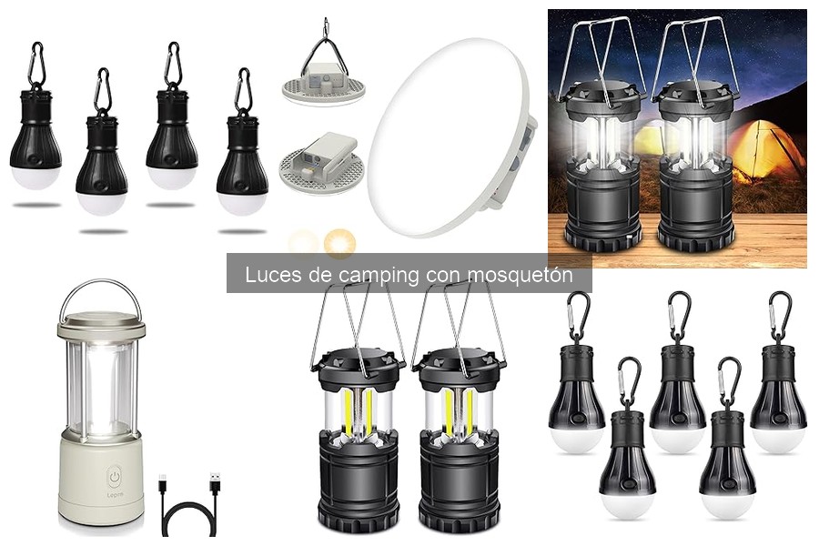Errores comunes al usar luces de camping con mosquetón