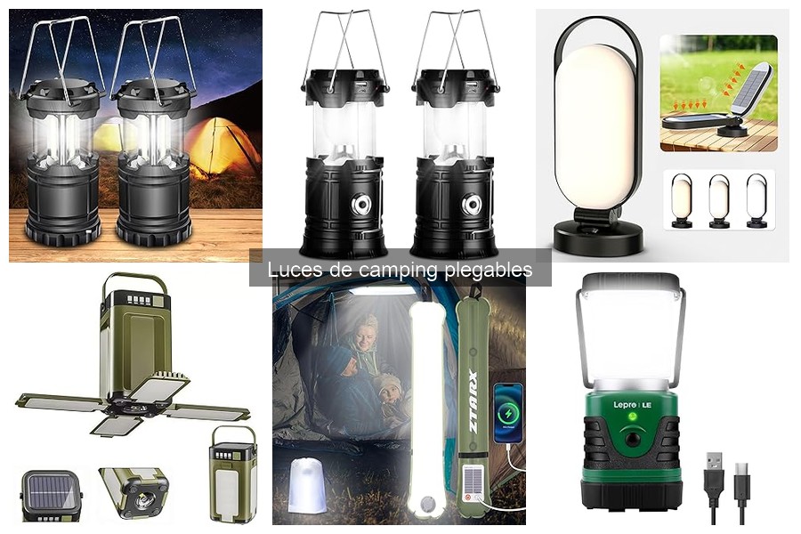 Errores comunes al usar luces de camping plegables