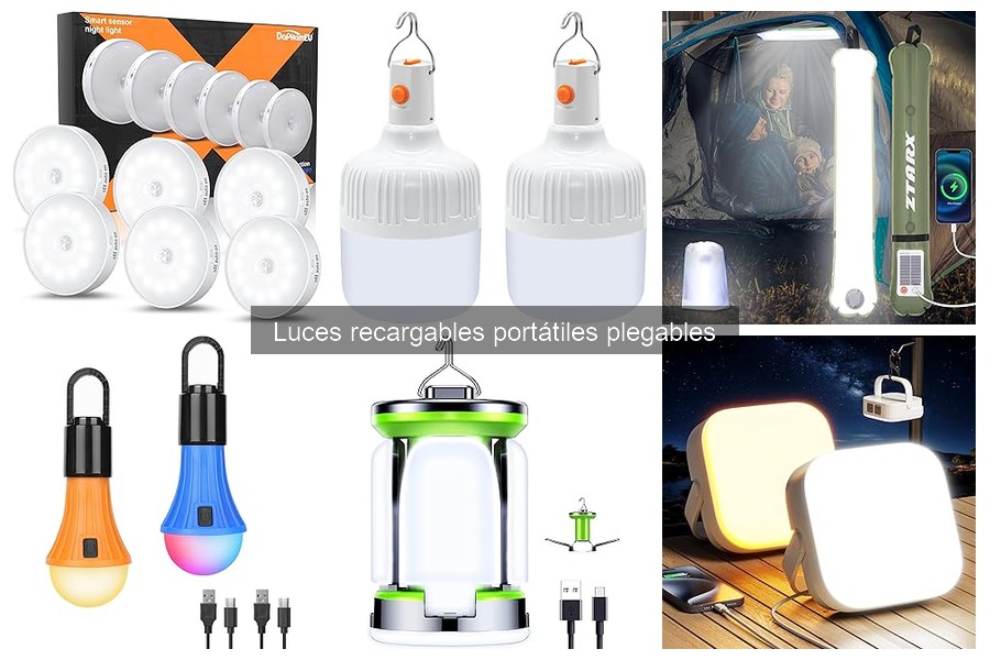 Errores comunes al usar luces recargables portátiles plegables
