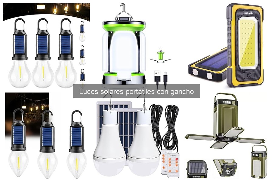 Errores comunes al usar luces solares portátiles con gancho