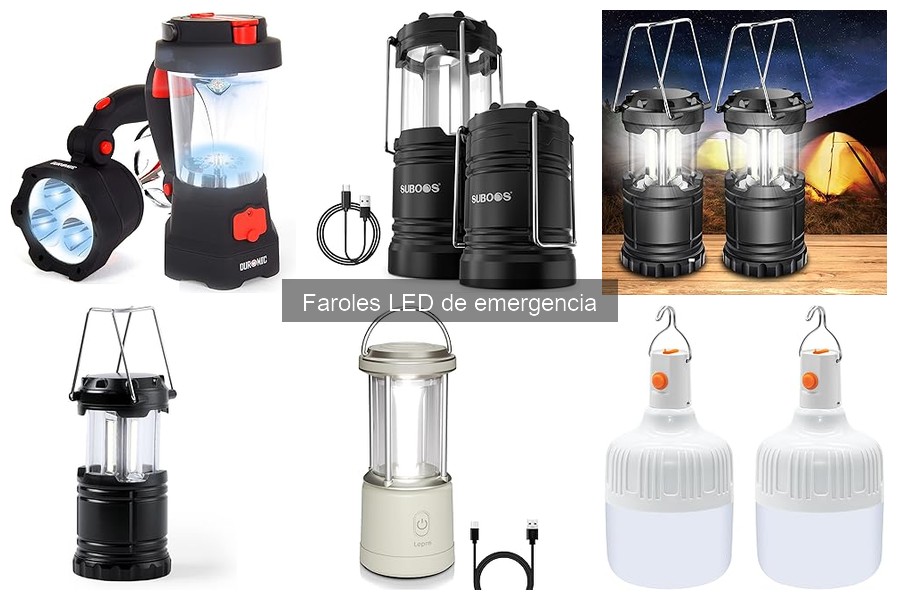 Faroles LED de emergencia: Recargables vs Desechables