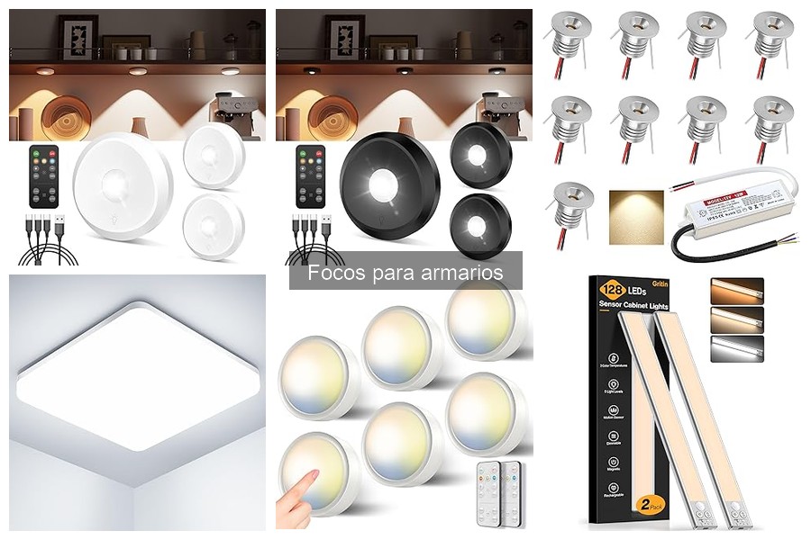 Focos para armarios: Mejores opciones eficientes energéticamente