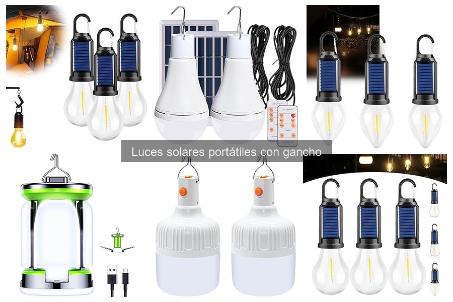 Guía de compra de luces solares portátiles con gancho