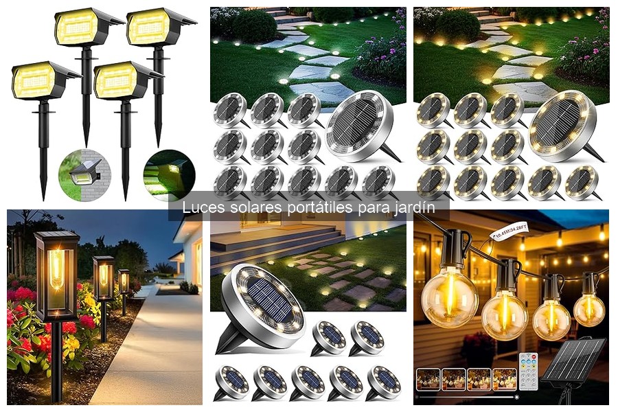 Guía de compra de luces solares portátiles para jardín