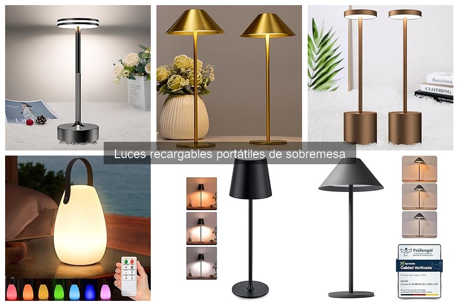 Guía de compra: luces recargables portátiles de sobremesa