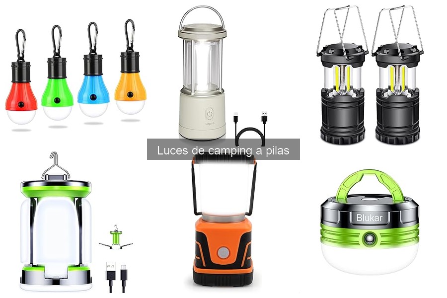 Guía de instalación y uso de luces de camping a pilas