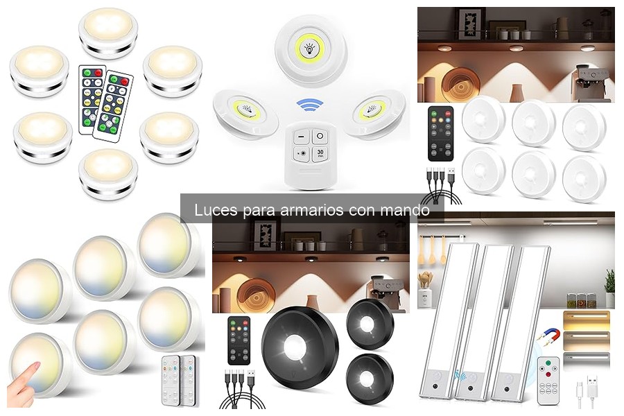 Guía para elegir luces para armarios con mando