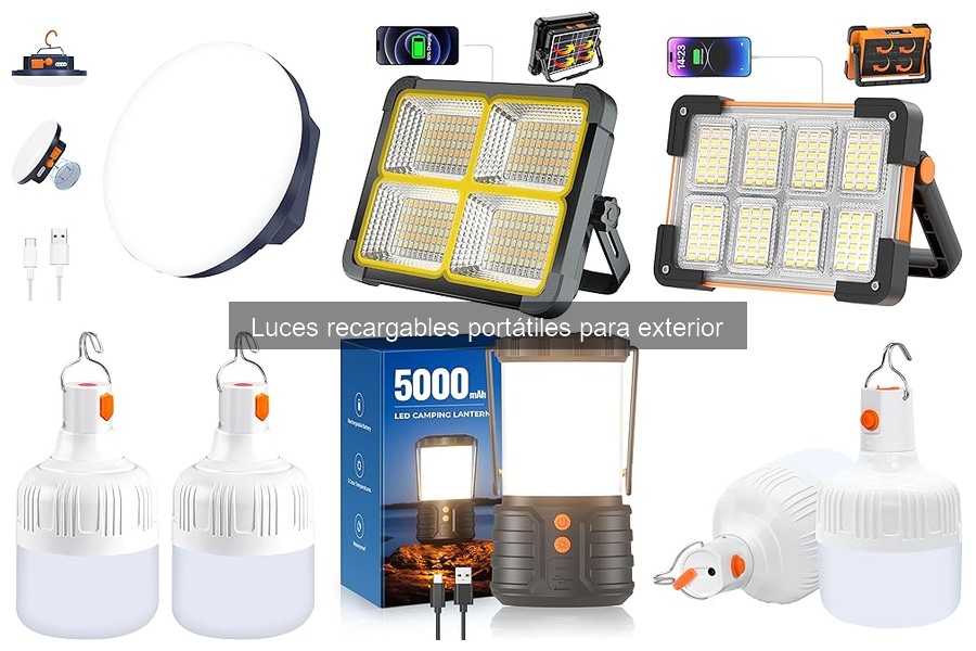 Guía para Elegir Luces Recargables Portátiles para Exterior